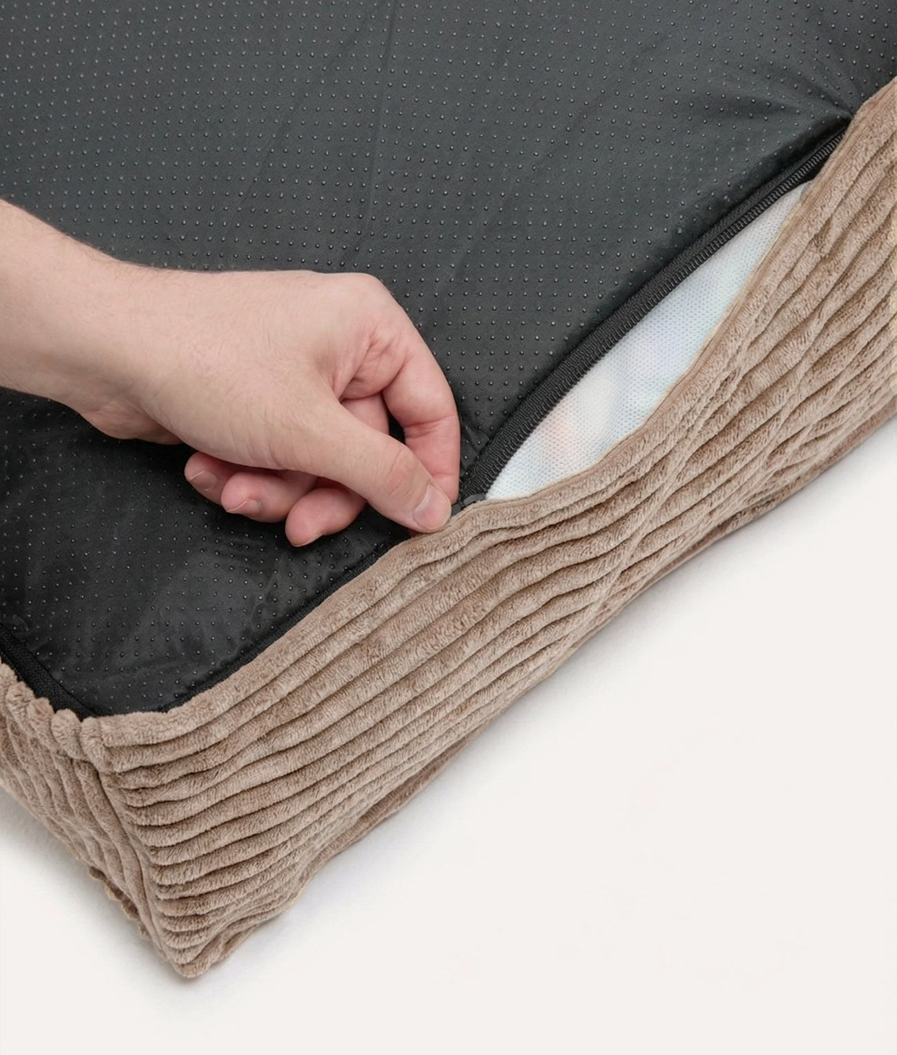 CUADRA HUNDEBETT WECHSELBEZUG CORD (MOCCHA BEIGE)