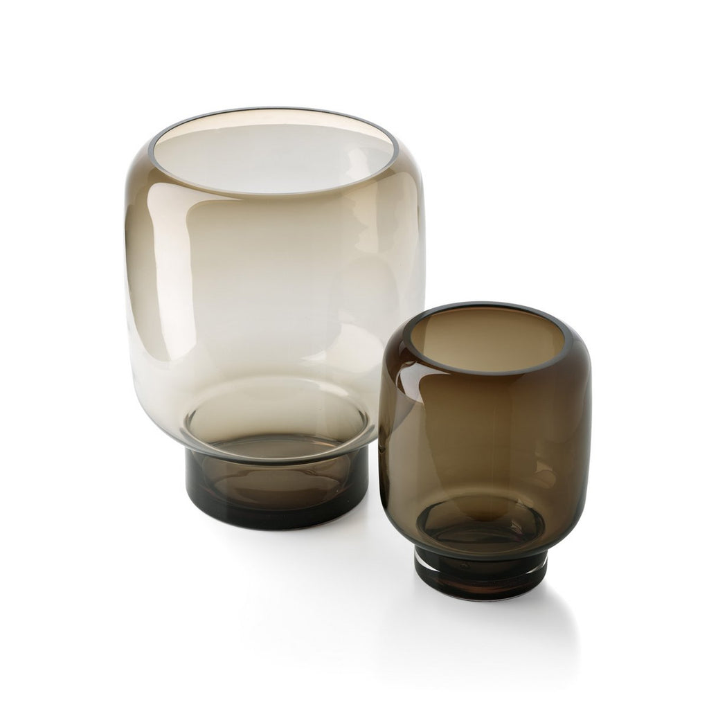 SMOKY CUBE VASE - 30cm