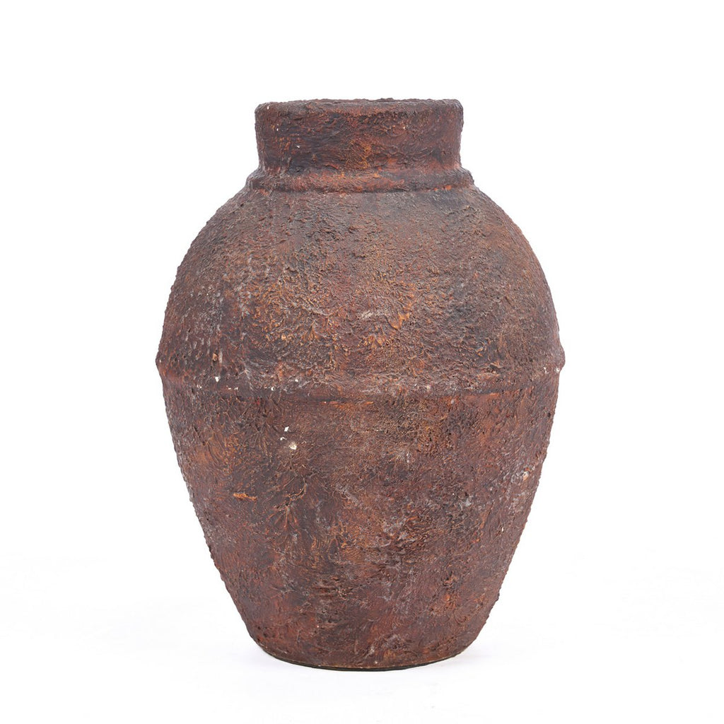 AMPHORA RUSTICA VASE (BURGUND) - 30cm
