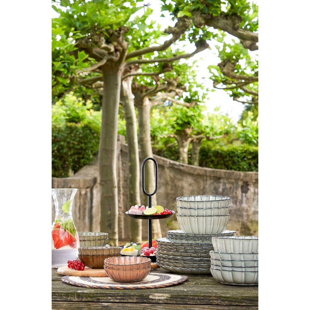 RAMA ETAGERE MIT 2 EBENEN (SCHWARZ) - 36cm