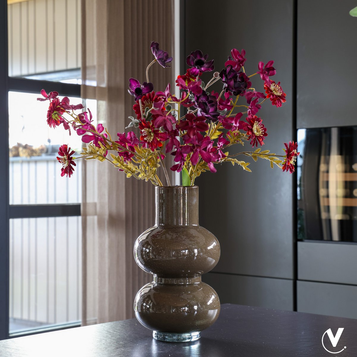VASE ALITE ELITE (DUNKELBRAUN) - 35cm