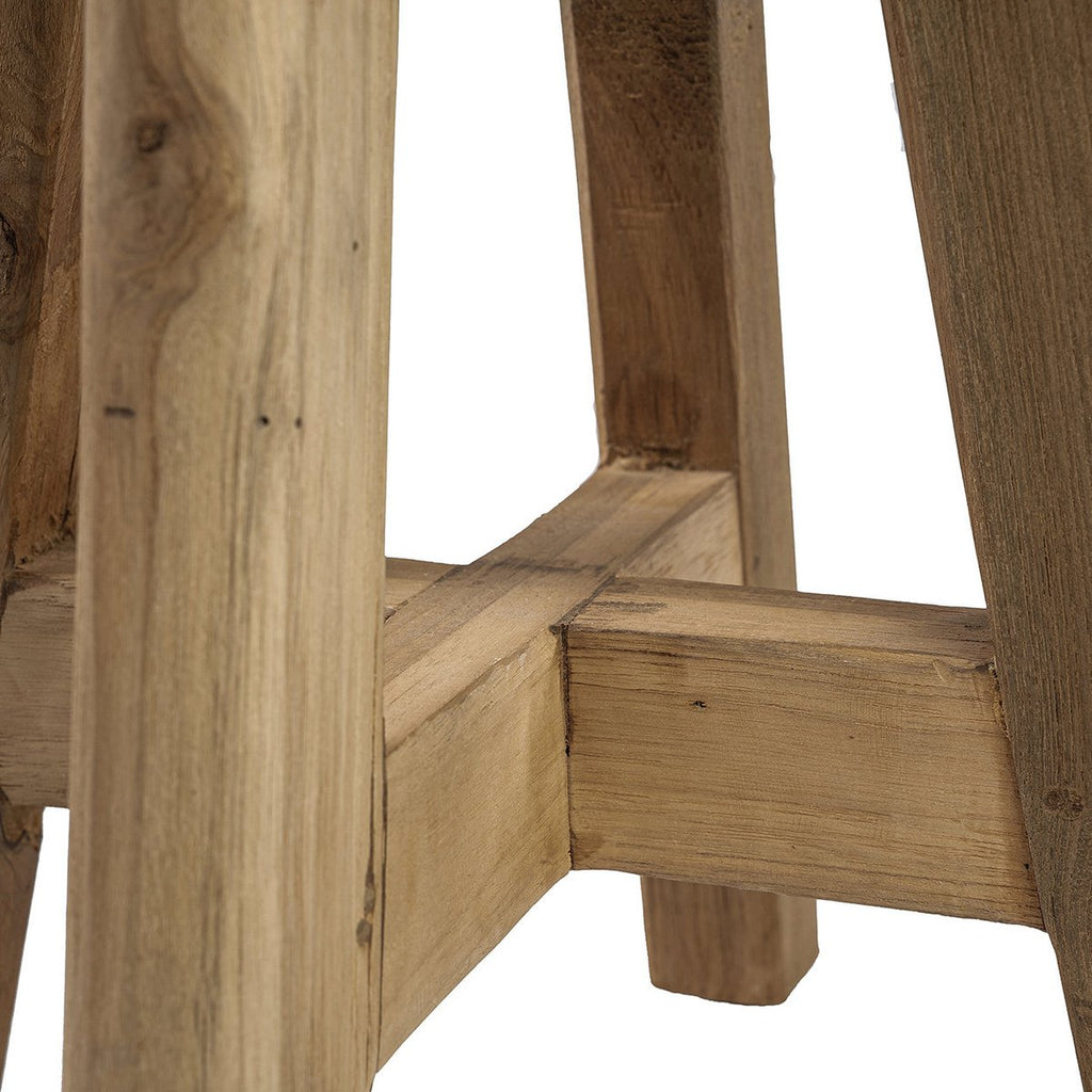 ATZIRI HOCKER AUS TEAKHOLZ
