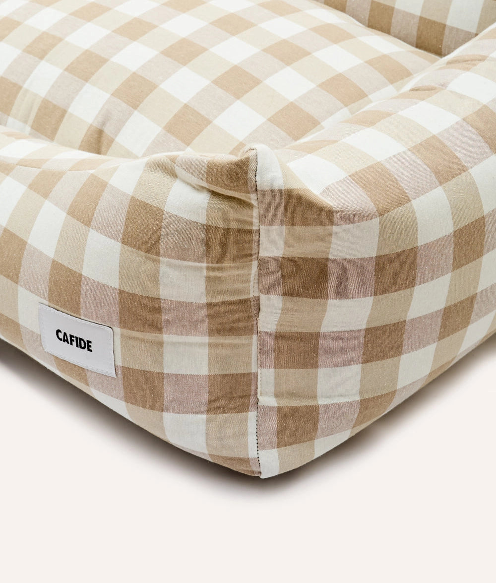SNOZY HUNDEBETT (VICHY BEIGE)
