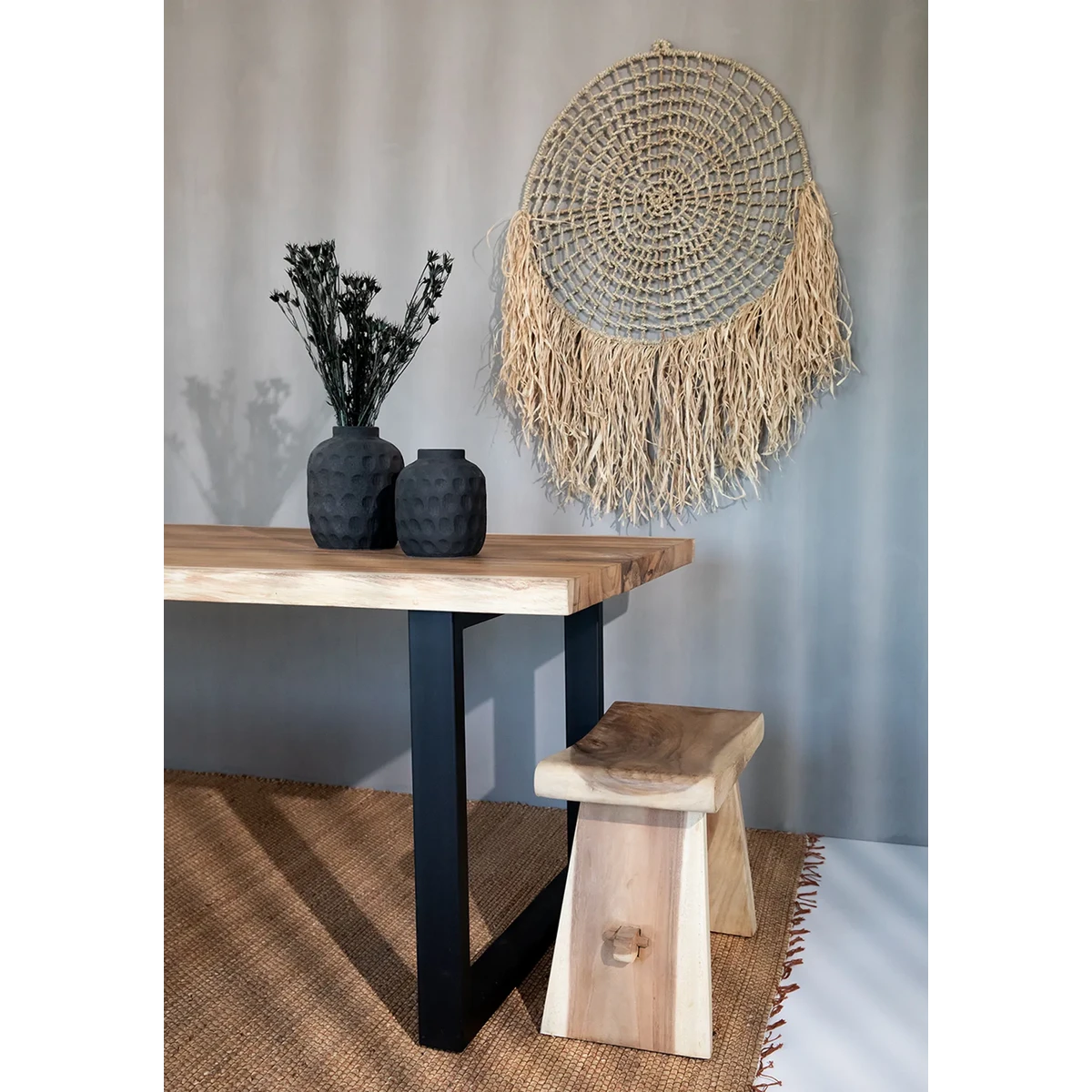 TERRAKOTTA VASE (SCHWARZ) - 18cm