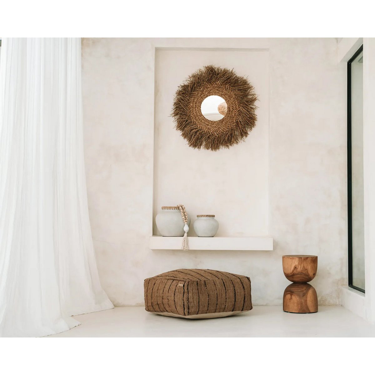 VASE MIT BASTDETAILS - 19cm