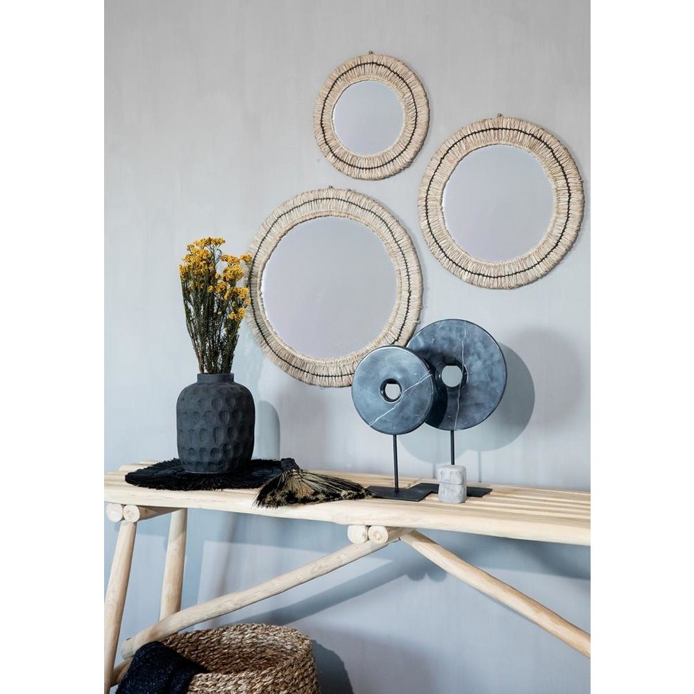 GAJIH SPIEGEL AUS BAST - 41cm