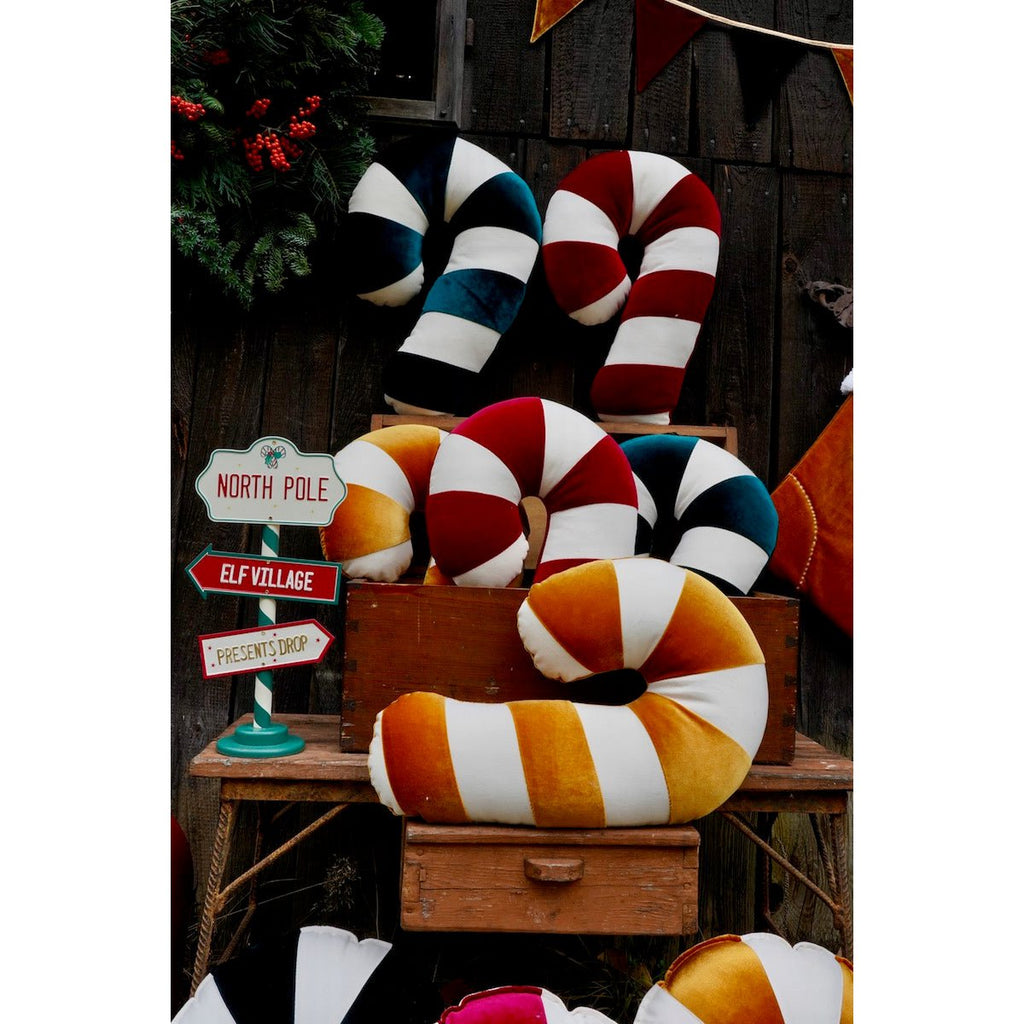 ZUCKERSTANGENKISSEN (ROT) - 45cm