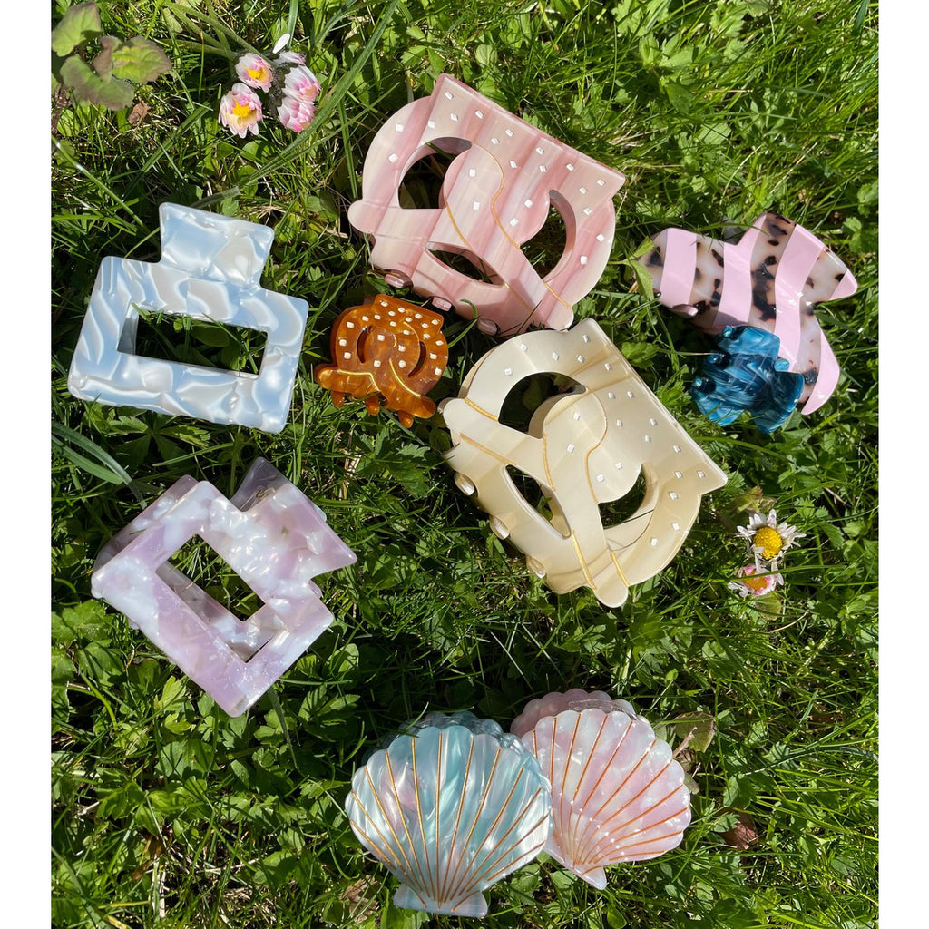 HAARKLAMMER SQUARE - TÜRKIS