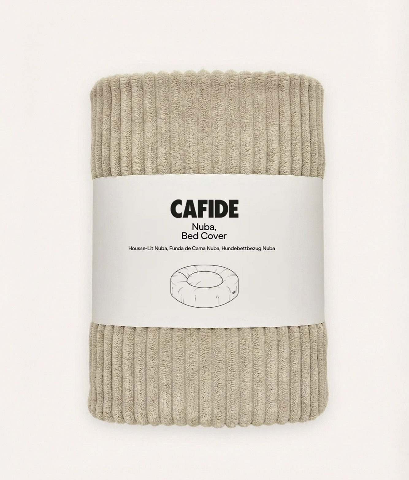 NUBA HUNDEBETT WECHSELBEZUG CORD (BEIGE)