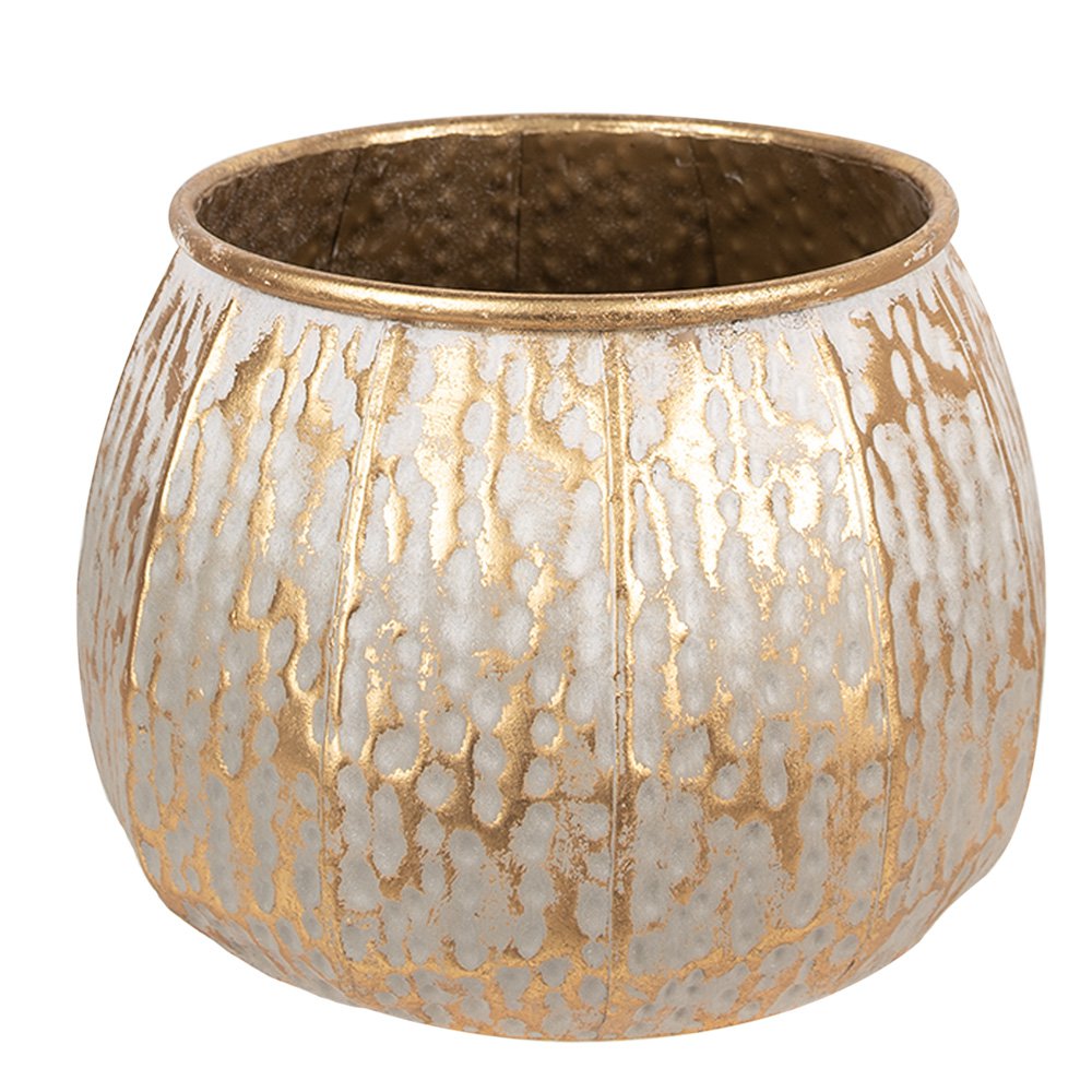 BLUMENTOPF GOLDFARBEN