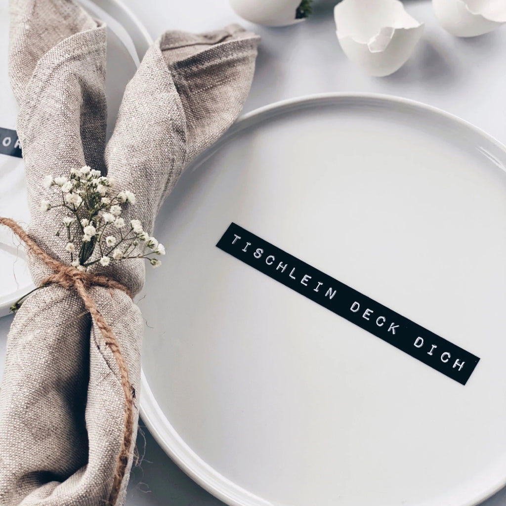 PORZELLANTELLER | TISCHLEIN DECK DICH - 20cm