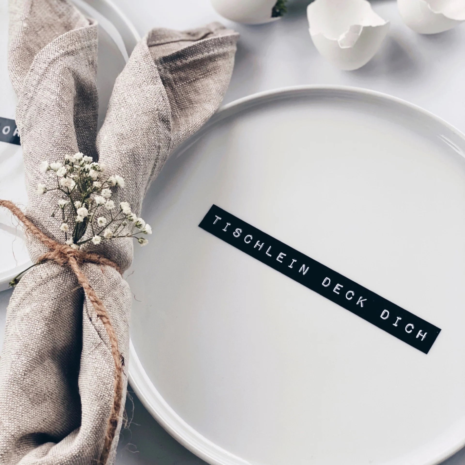 PORZELLANTELLER | TISCHLEIN DECK DICH - 20cm