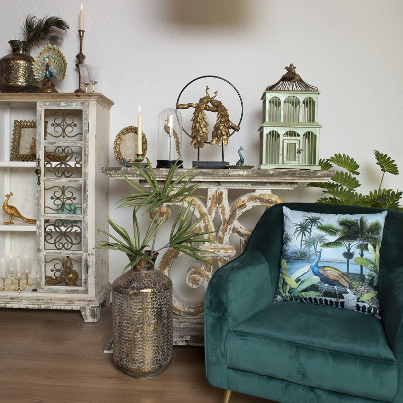 GOLDFARBENE METALLVASE - 46cm