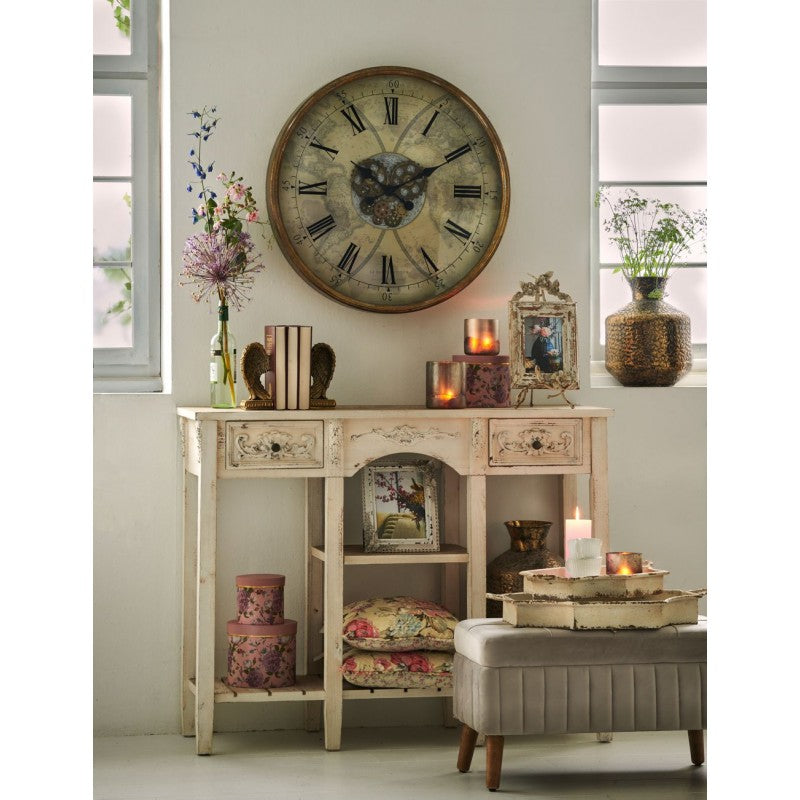 GOLDFARBENE METALLVASE - 46cm