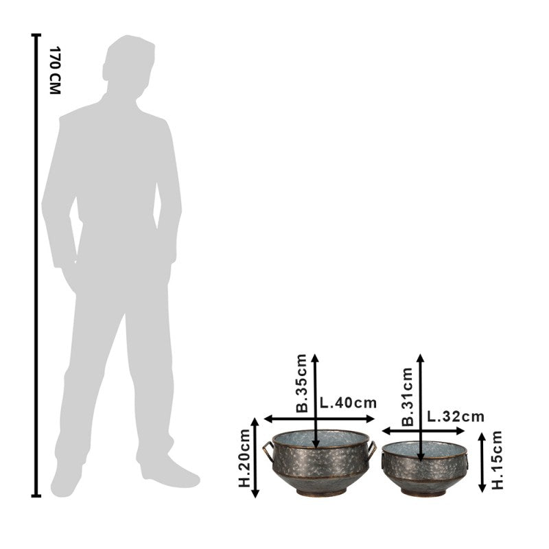 BLUMENTÖPFE IN-/OUTDOOR (2 Stk.)