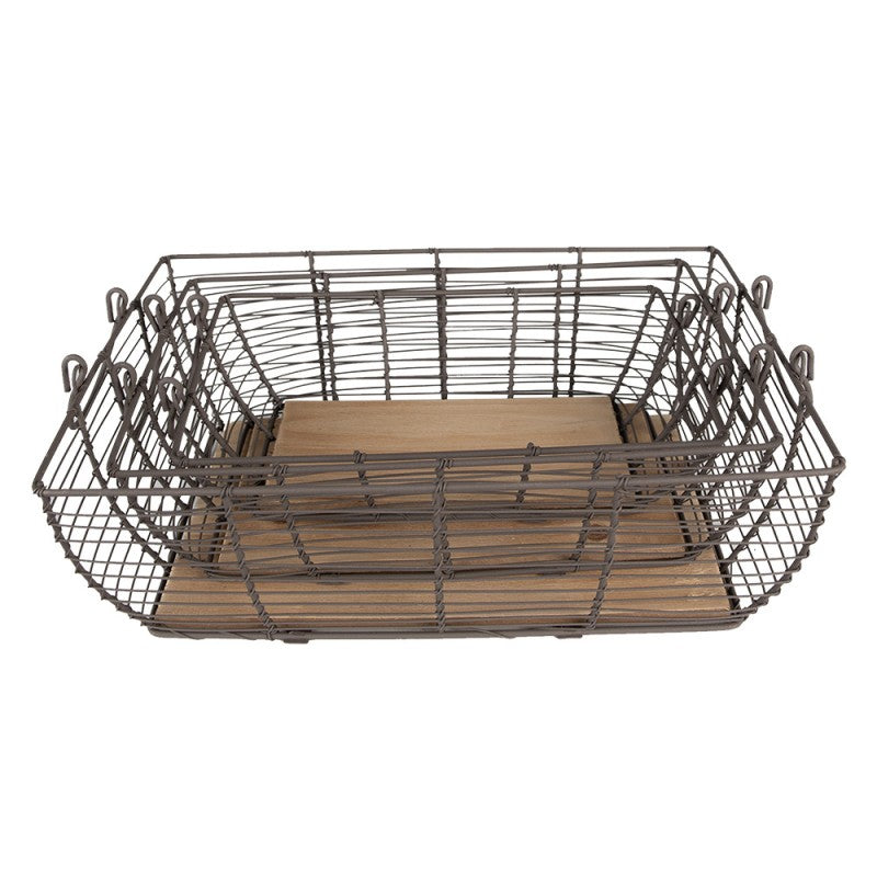 AUFBEWAHRUNGSKÖRBE AUS EISEN (3 Stk.)