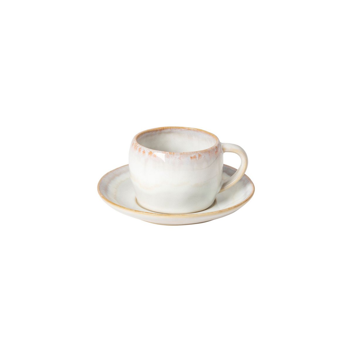 BRISA TEE-/KAFFEETASSE MIT UNTERTASSE GROß (BEIGE)