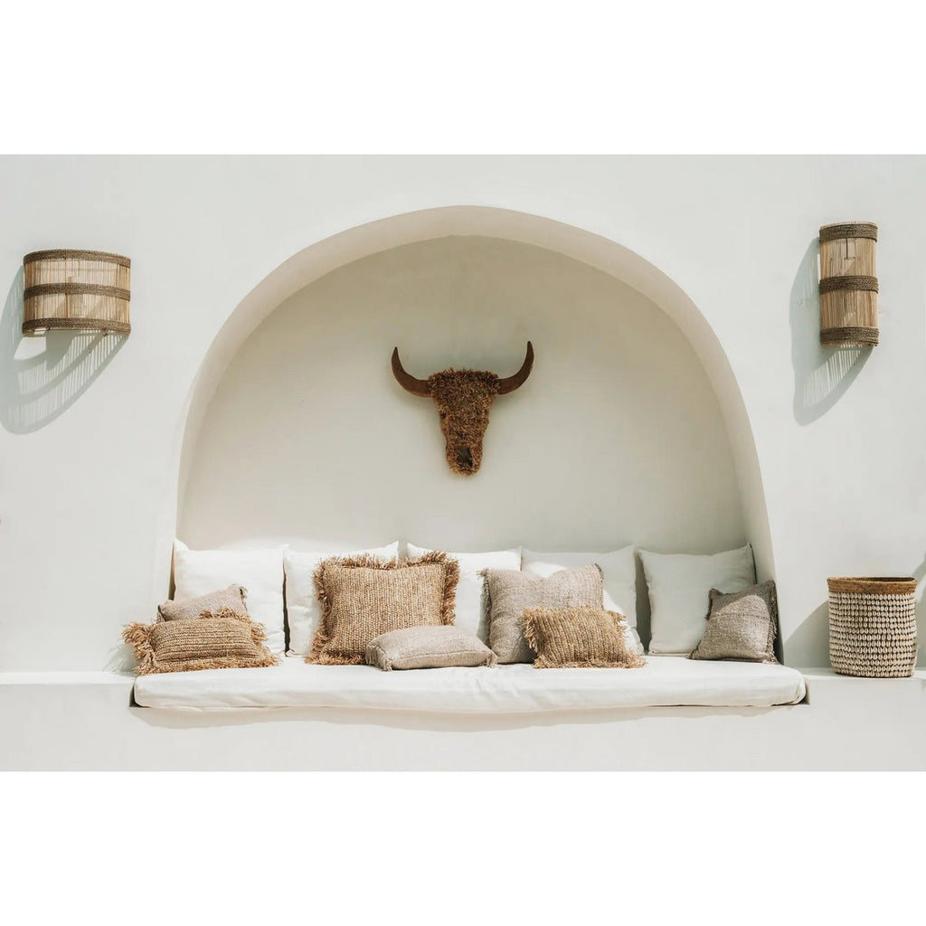 HANDGEWEBTER KISSENBEZUG (NATUR) - 40 x 40cm