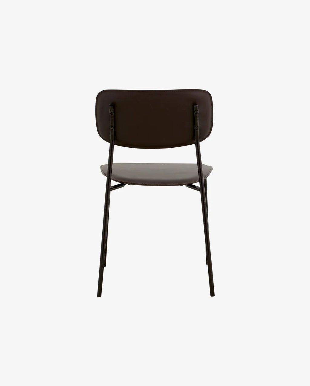 STUHL MIT PU-LEDER (BRAUN) - VEGAN