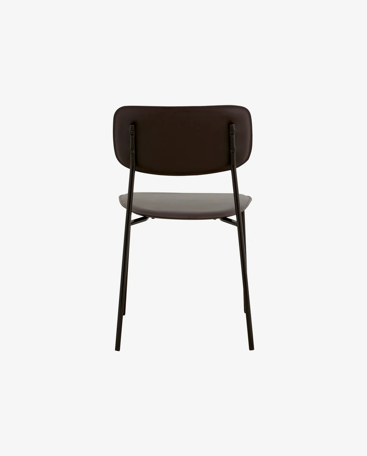 STUHL MIT PU-LEDER (BRAUN) - VEGAN