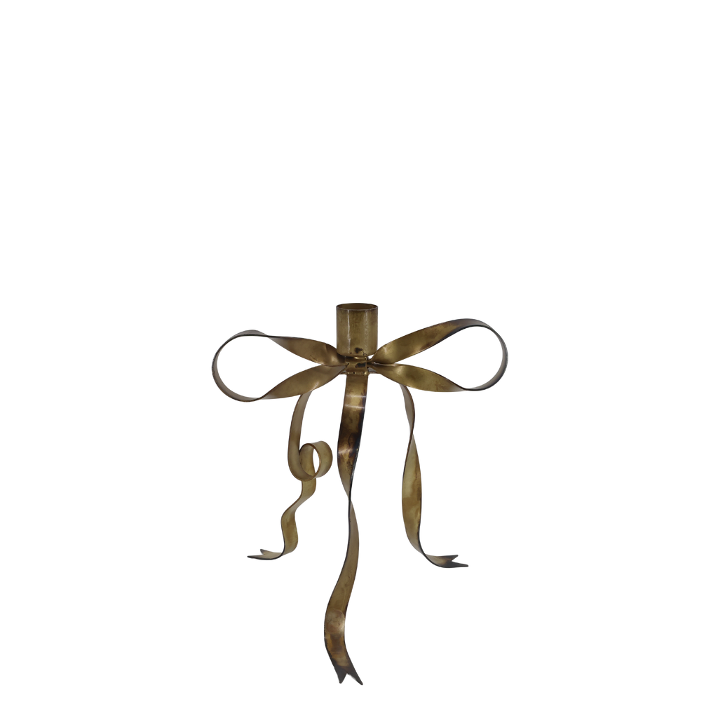 Kerzenständer mit Schleife stehend 20 cm
