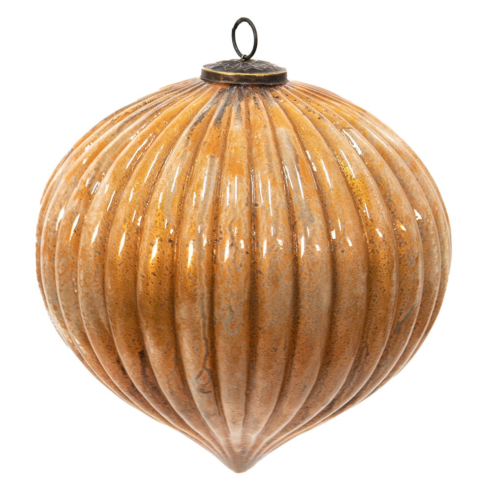 WEIHNACHTSKUGEL XL ORANGE - 25 cm