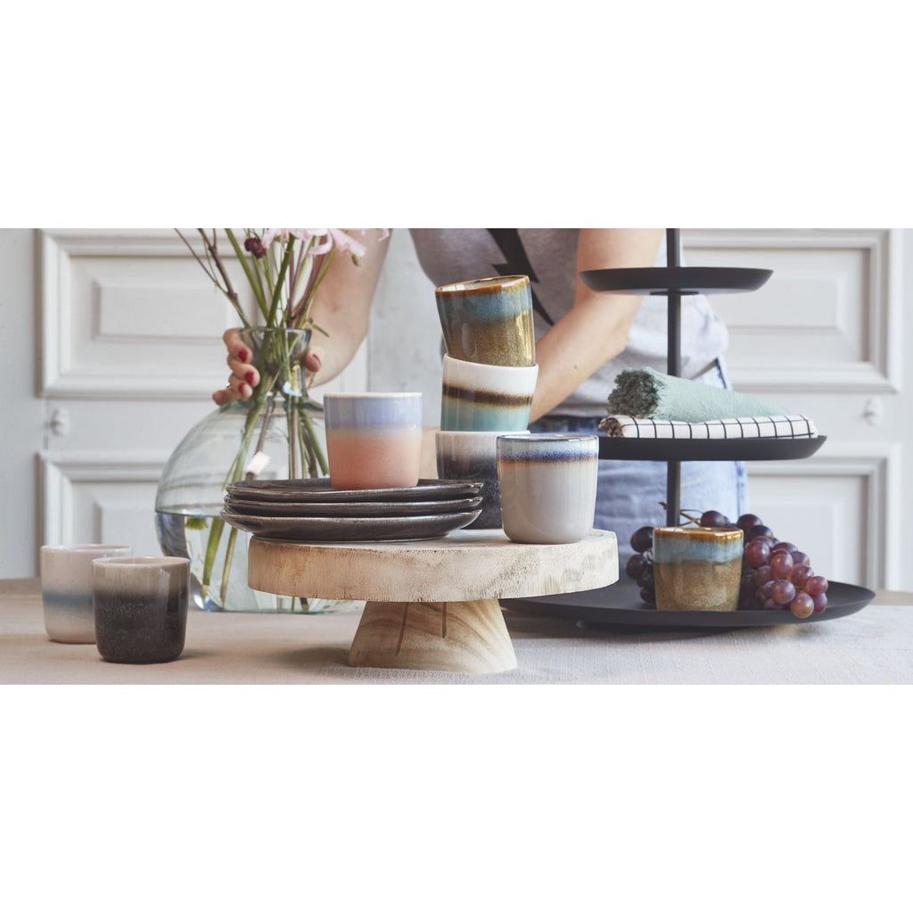 RAMA ETAGERE MIT 3 EBENEN (SCHWARZ) - 55cm