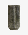 GERIFFELTE MARMORVASE - 24cm