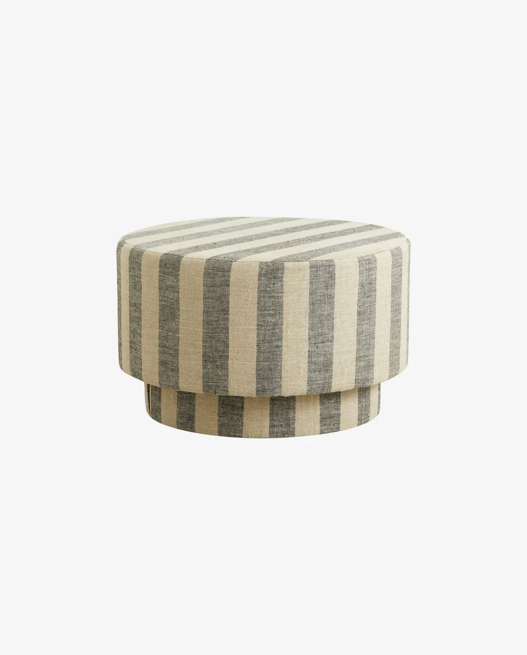 POUF MIT LEINENBEZUG