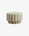 POUF MIT LEINENBEZUG