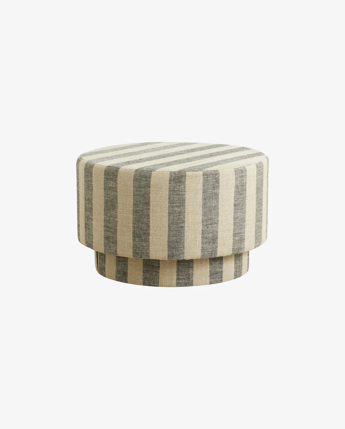 POUF MIT LEINENBEZUG