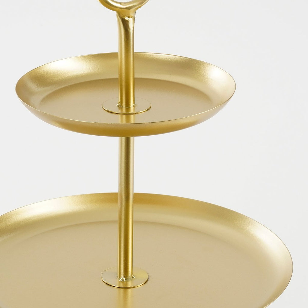 RAMA ETAGERE MIT 3 EBENEN (GOLD) - 55cm