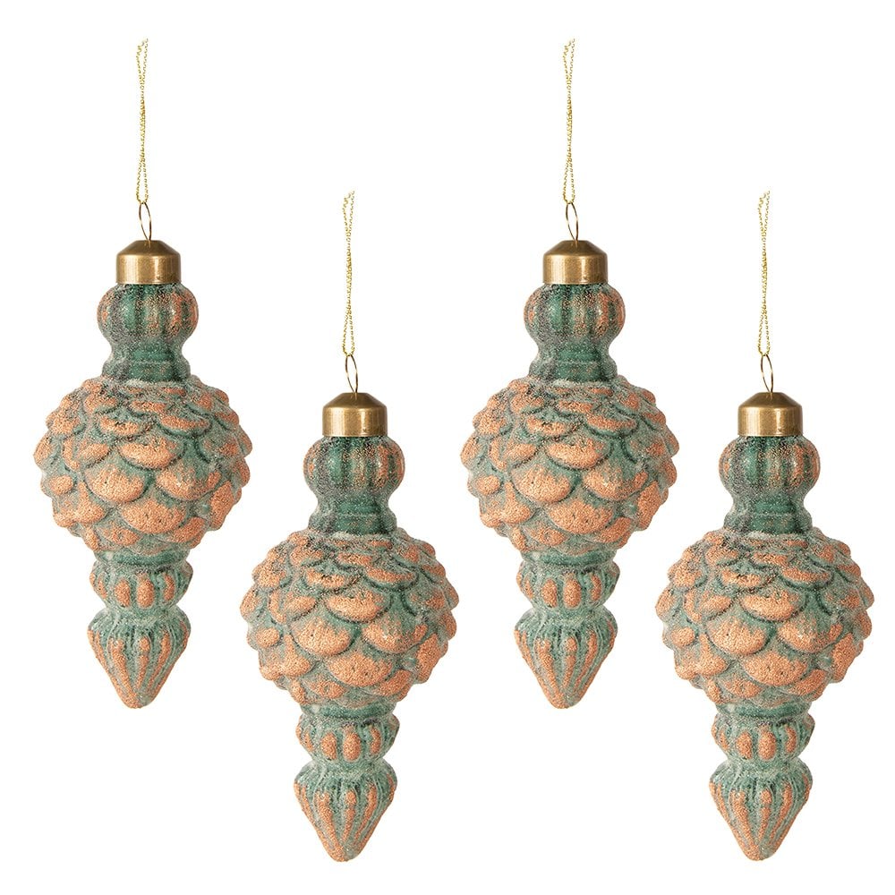 WEIHNACHTSBAUMSCHMUCK KUPFER (4 Stk.)