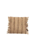 HANDGEWEBTER KISSENBEZUG (BEIGE SCHWARZ) - 40x40cm