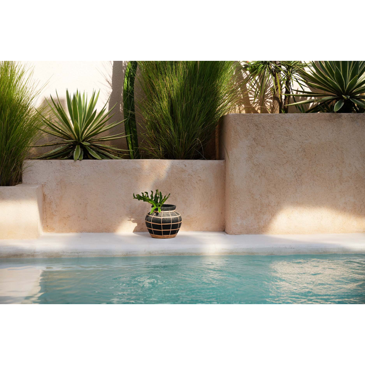 BAUCHVASE (SCHWARZ) - 19cm