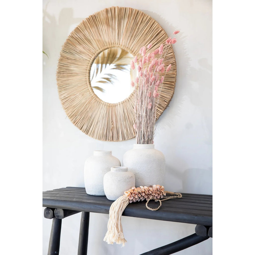 ALANG ALANG SPIEGEL AUS SEEGRAS - Ø 50cm