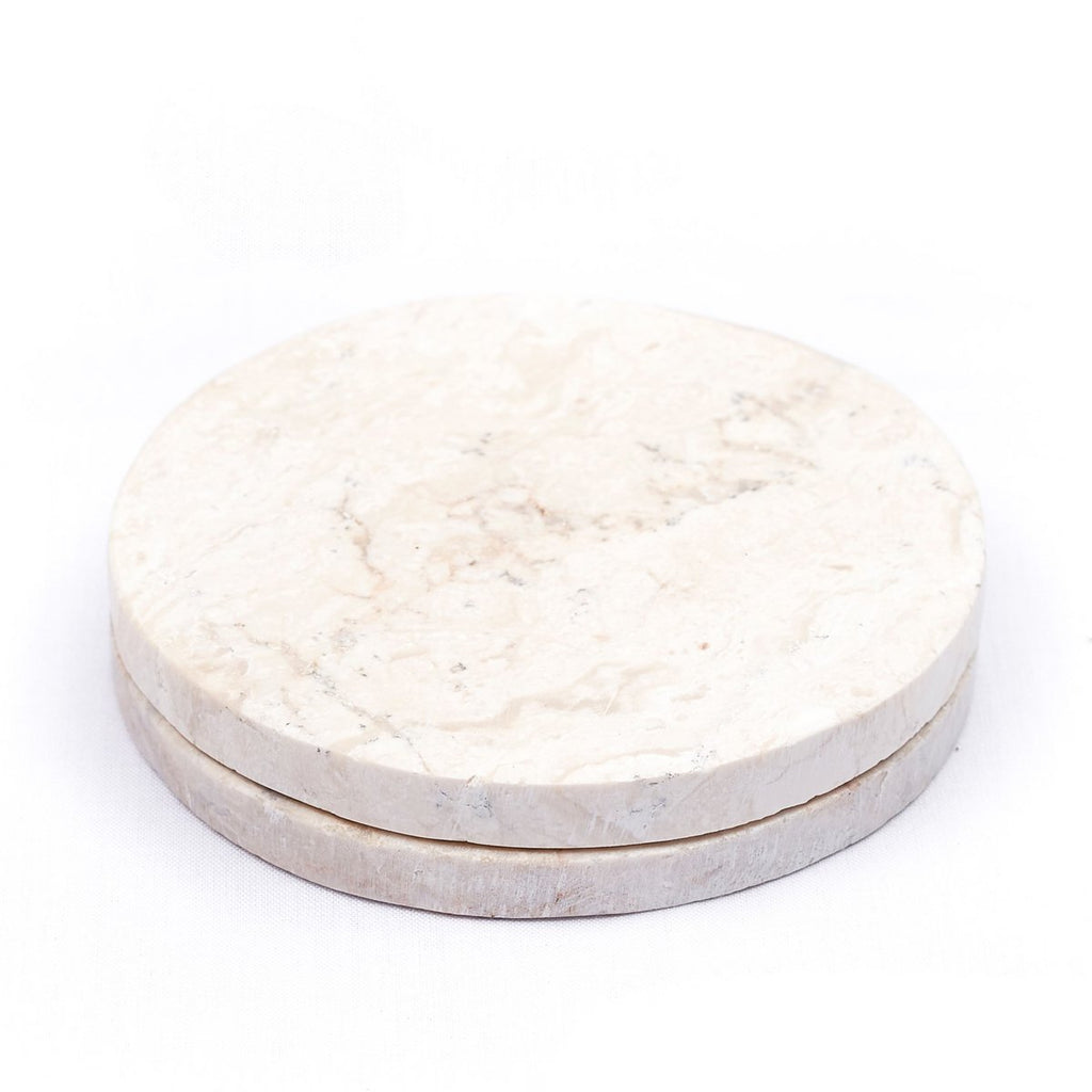 MARMOR UNTERSETZER (WEIß)