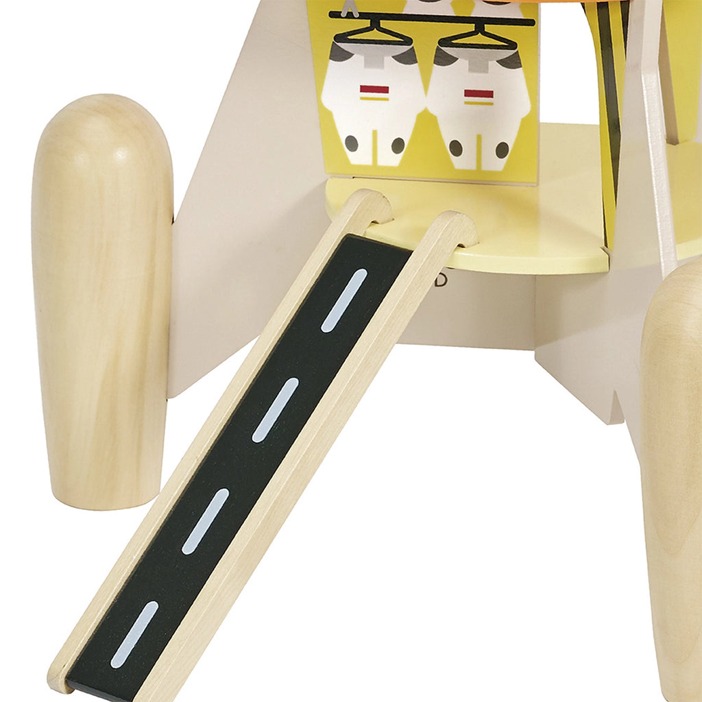 SPIELZEUG RAKETE AUS HOLZ