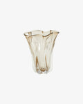 KÜNSTLERISCHE VASE (RAUCHGLAS) - 27cm