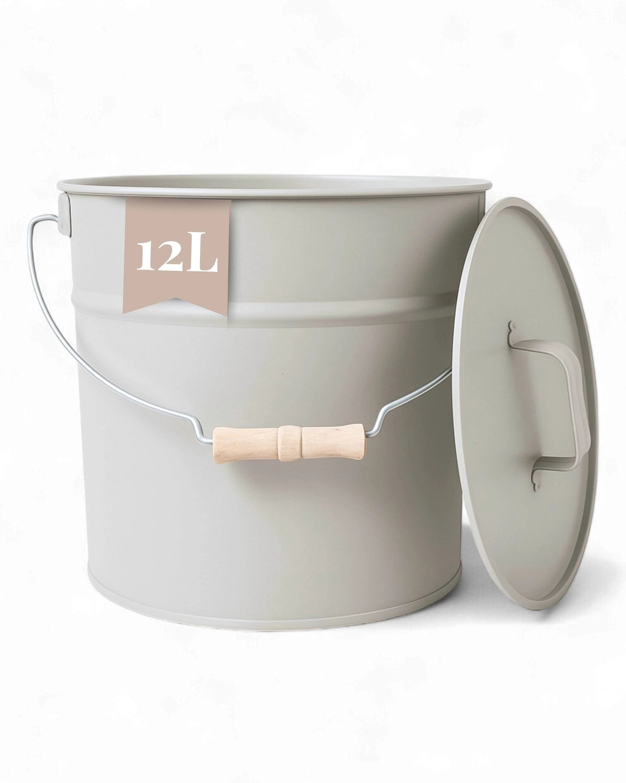 LIVLIG METALLEIMER (GENTLE GREIGE)