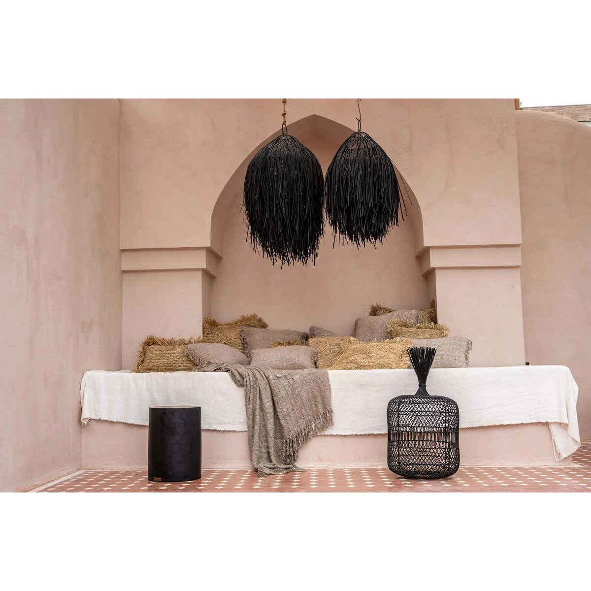 HANDGEWEBTER KISSENBEZUG (PERLGRAU) - 30 x 50cm