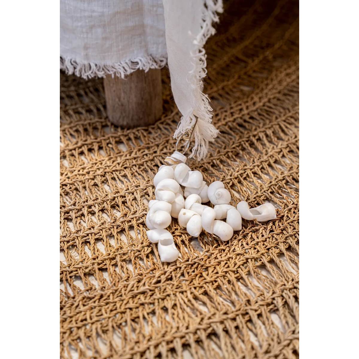 TISCHTUCHHALTER AUS MUSCHELN (4 Stk.)