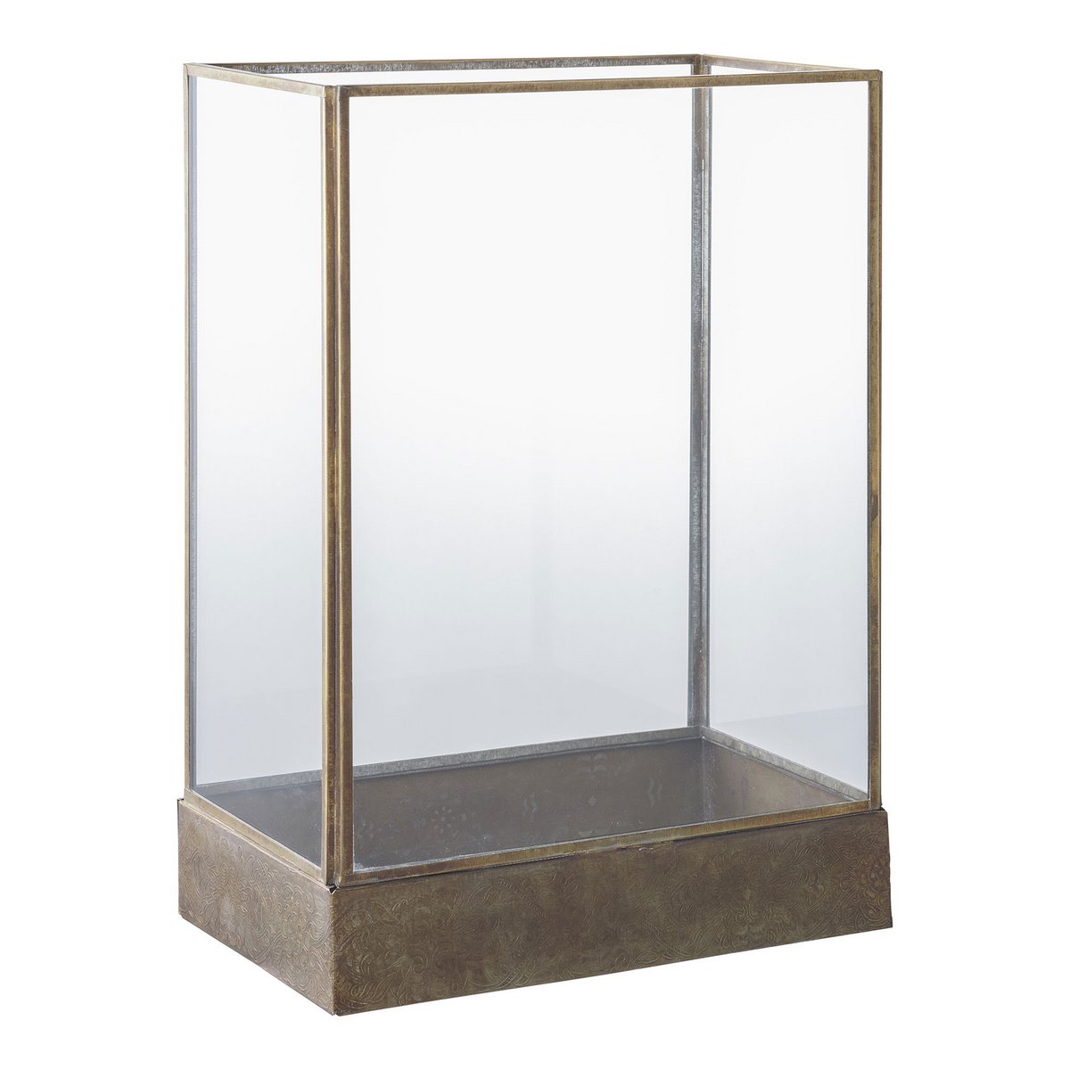 MANALI LATERNE MIT ANTIK-MESSINOPTIK - 37cm