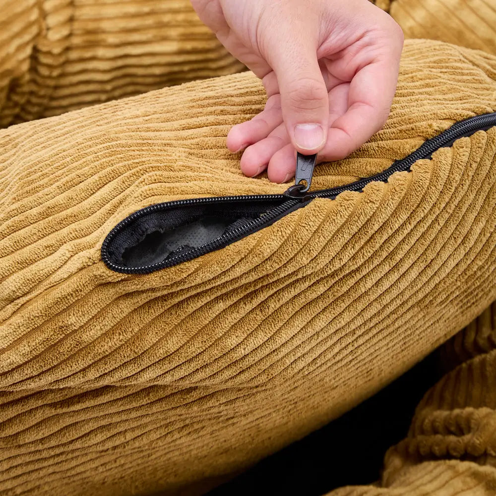 NUBA HUNDEBETT AUS CORD (SENF)