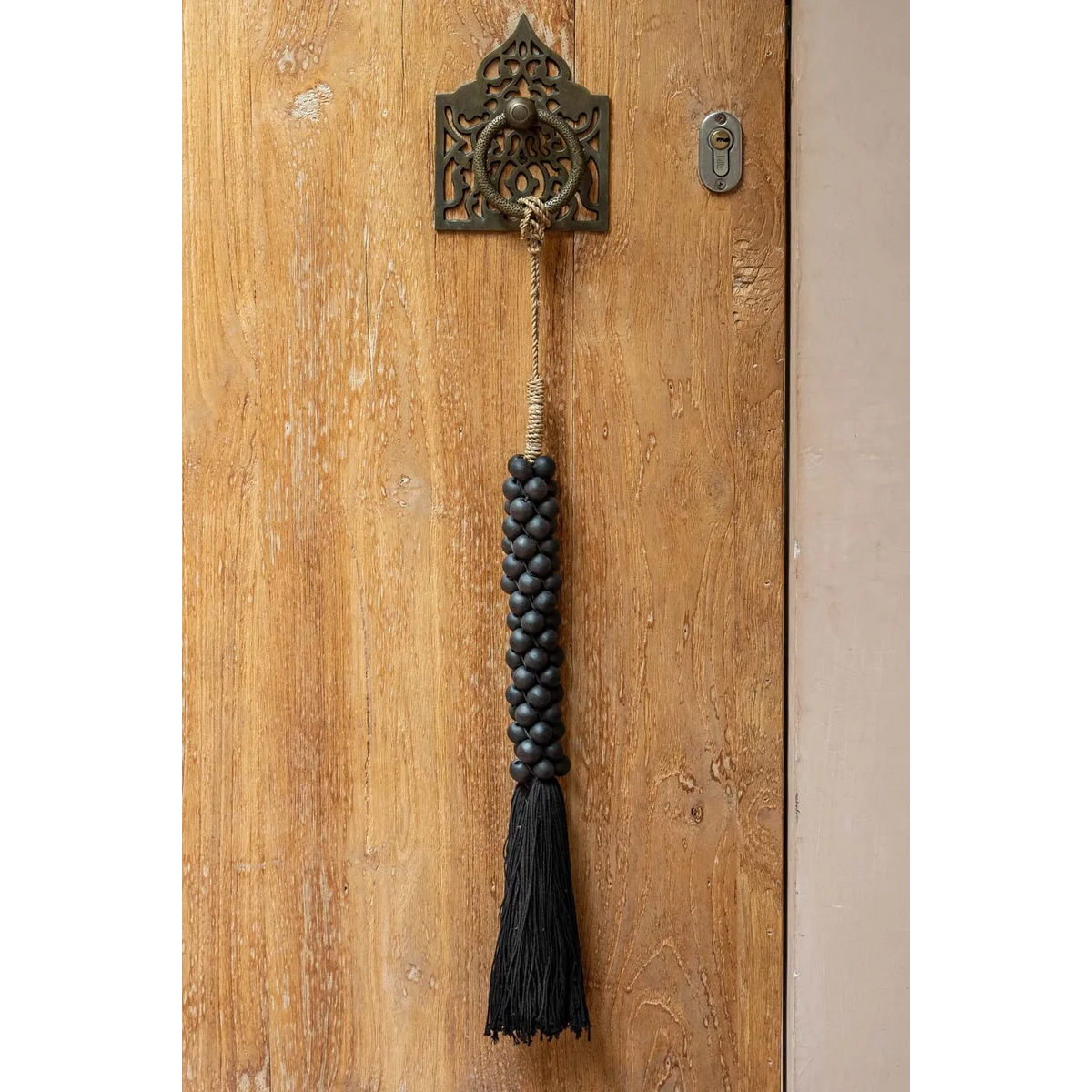 HOLZPERLEN-/BAUMWOLLQUASTE