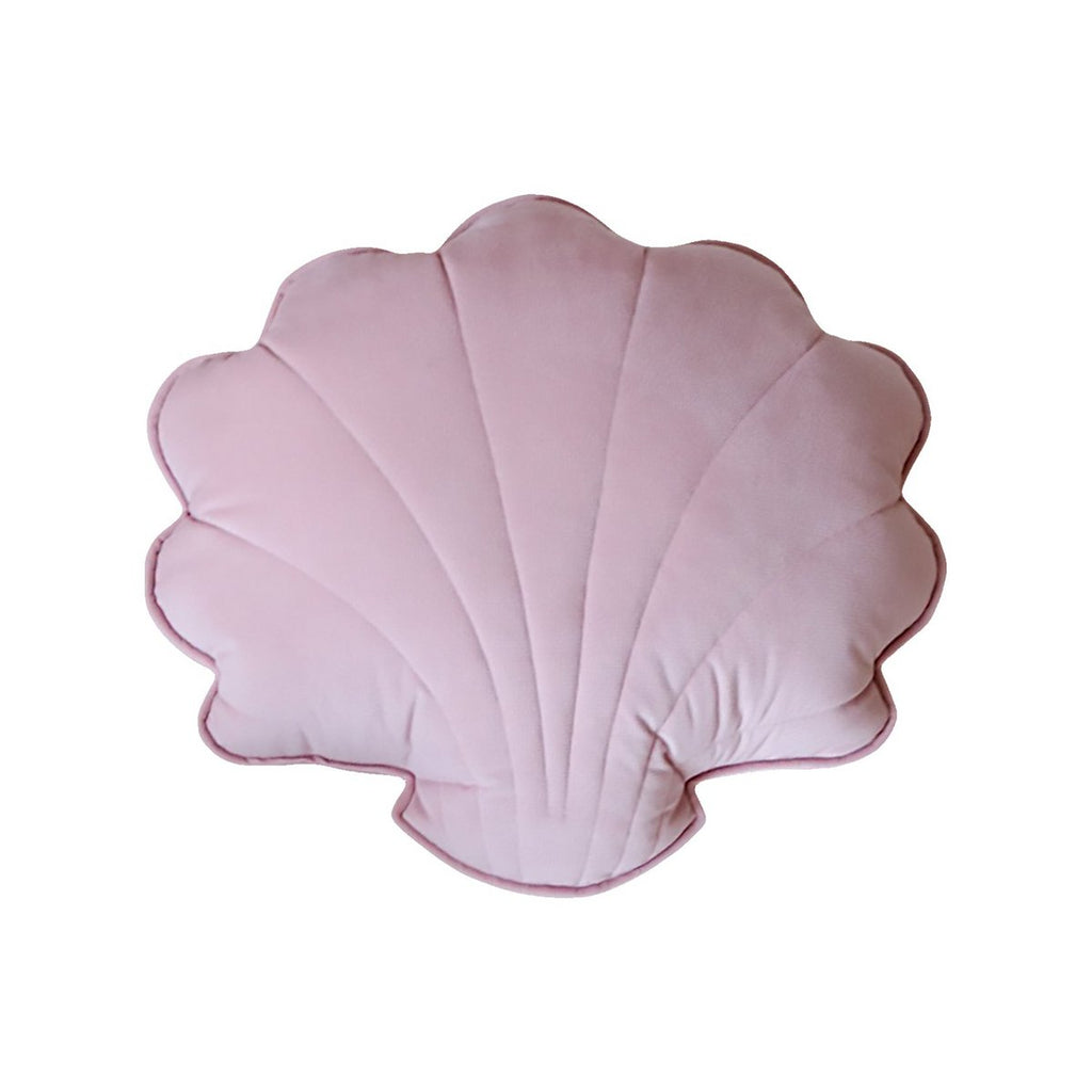 SAMT-MUSCHELKISSEN (ROSA) - 60cm
