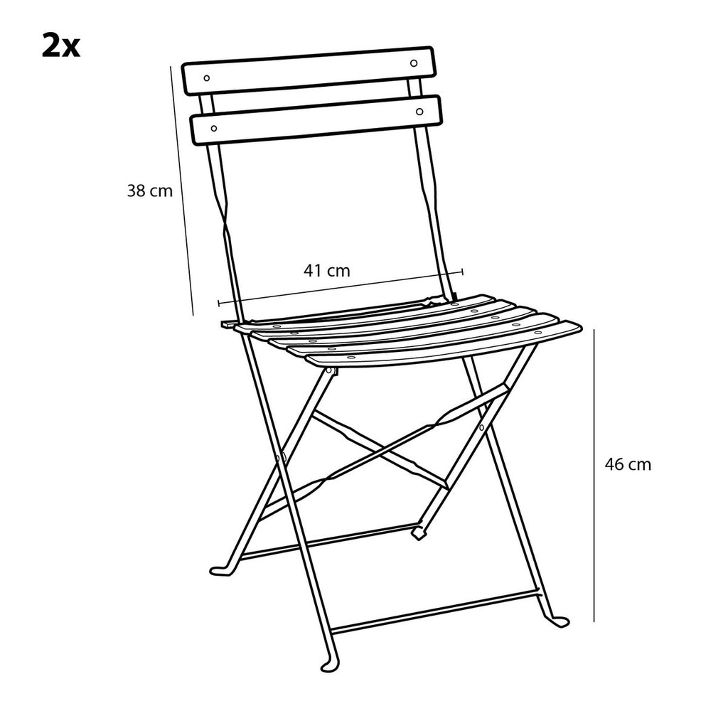 LAURENCE BISTRO-SET (HELLBLAU)