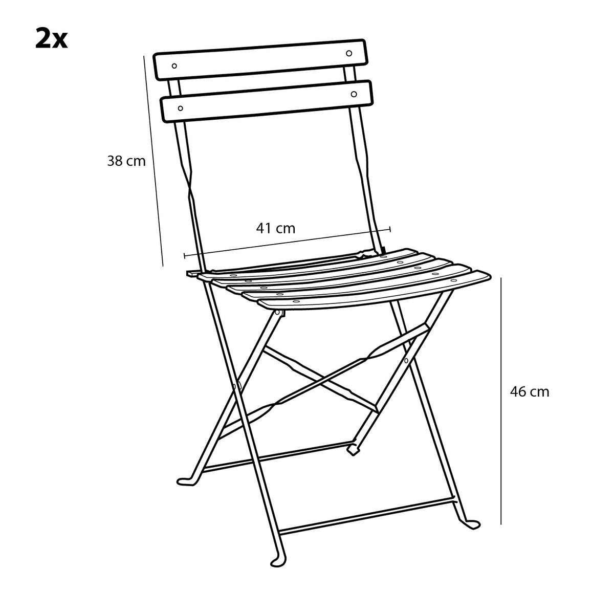 LAURENCE BISTRO-SET (HELLBLAU)