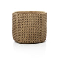 BETON ÜBERTOPF MIT RATTANROCK - 26cm