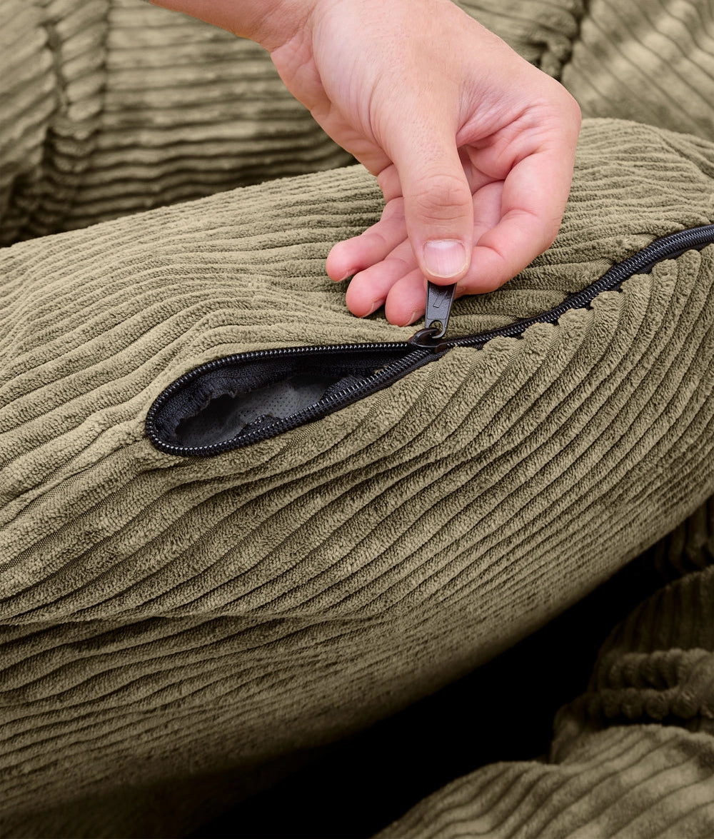 NUBA HUNDEBETT AUS CORD (GRÜN)